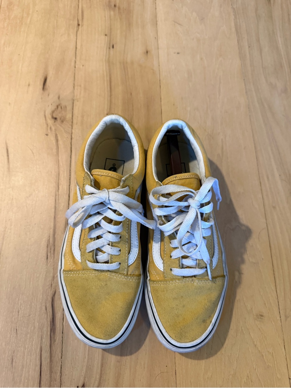 Men's Yellow Suede Low-Top Vans